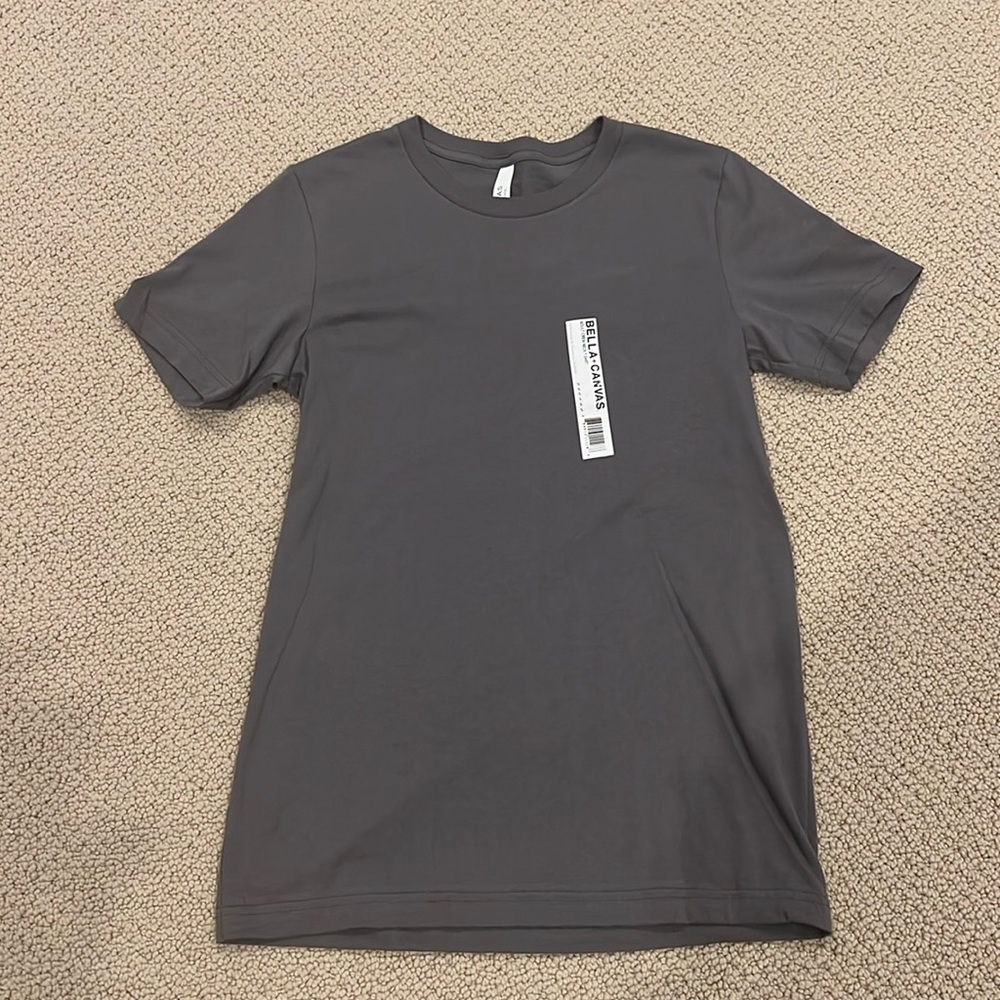Bella + Canvas Adult Crew Neck Gray T-Shirt